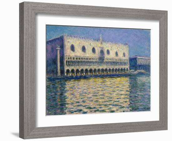 The Doges Palace-Claude Monet-Framed Giclee Print