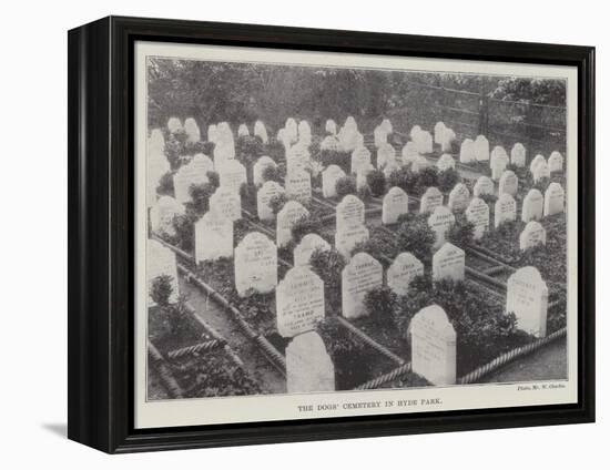 The Dogs' Cemetery in Hyde Park-null-Framed Premier Image Canvas