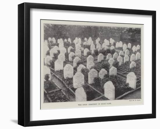 The Dogs' Cemetery in Hyde Park-null-Framed Giclee Print