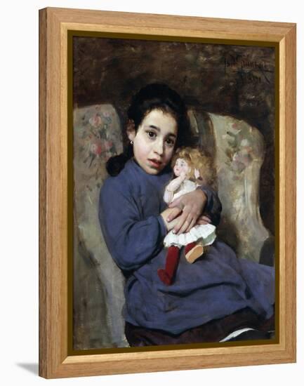 The Doll, 1891-Isidoro Grunhut-Framed Premier Image Canvas