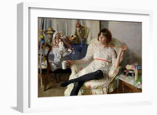 The Doll Girl-John Stanton Ward-Framed Giclee Print