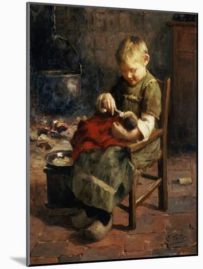 The Doll's Supper-Evert Pieters-Mounted Giclee Print