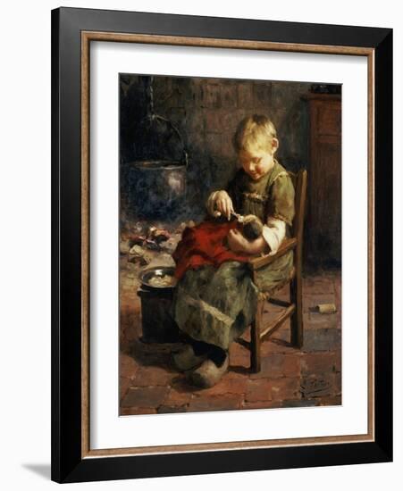 The Doll's Supper-Evert Pieters-Framed Giclee Print