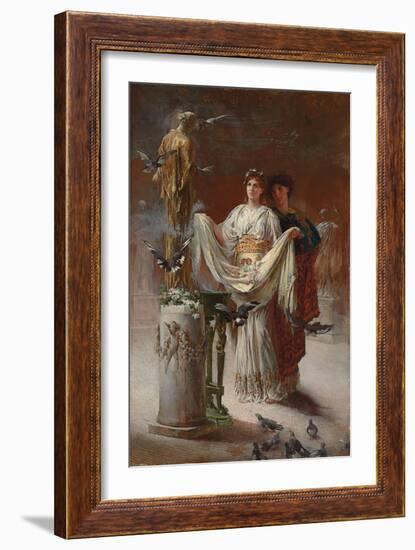 The Dolls, 1918 (Oil on Canvas)-Edwin Howland Blashfield-Framed Giclee Print