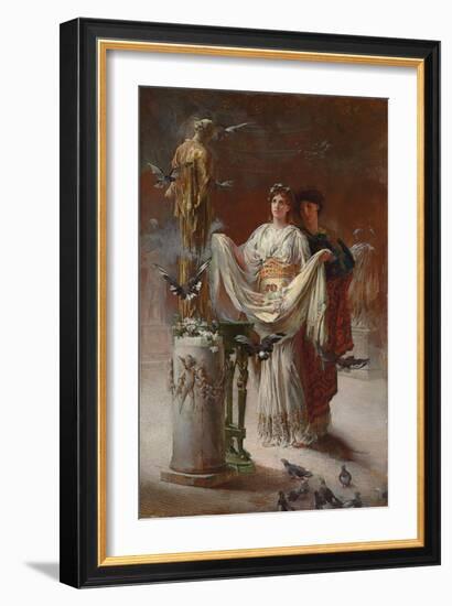 The Dolls, 1918 (Oil on Canvas)-Edwin Howland Blashfield-Framed Giclee Print