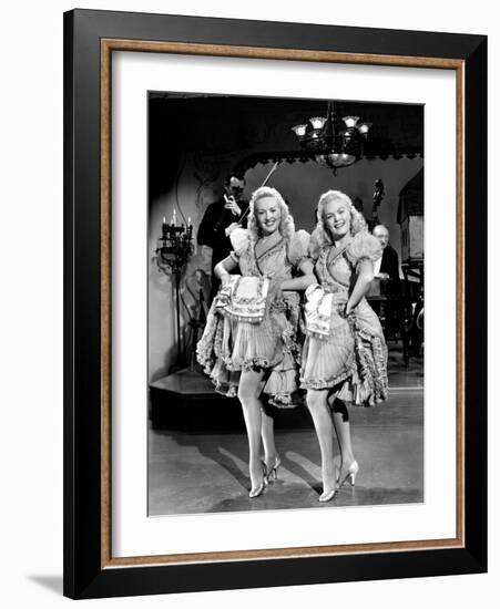 The Dolly Sisters, Betty Grable, June Haver, 1945-null-Framed Photo