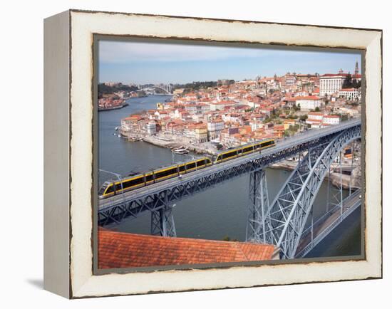 The Dom Luis 1 Bridge over River Douro, Porto (Oporto), Portugal-Adina Tovy-Framed Premier Image Canvas