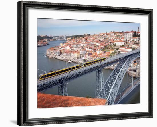 The Dom Luis 1 Bridge over River Douro, Porto (Oporto), Portugal-Adina Tovy-Framed Photographic Print