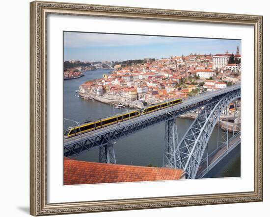 The Dom Luis 1 Bridge over River Douro, Porto (Oporto), Portugal-Adina Tovy-Framed Photographic Print