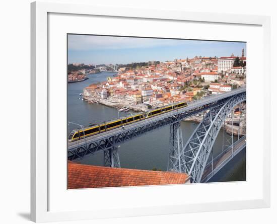 The Dom Luis 1 Bridge over River Douro, Porto (Oporto), Portugal-Adina Tovy-Framed Photographic Print