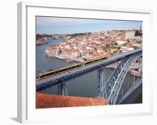 The Dom Luis 1 Bridge over River Douro, Porto (Oporto), Portugal-Adina Tovy-Framed Photographic Print