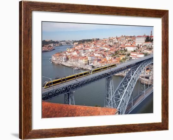The Dom Luis 1 Bridge over River Douro, Porto (Oporto), Portugal-Adina Tovy-Framed Photographic Print