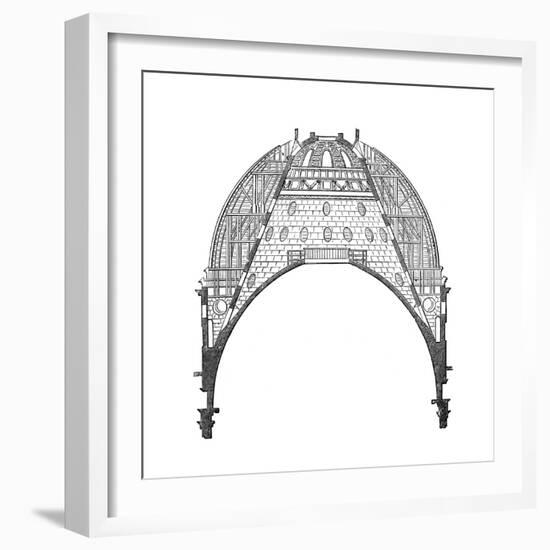 The Dome of St Paul's Cathedral, London, 17th Century-Christopher Wren-Framed Giclee Print