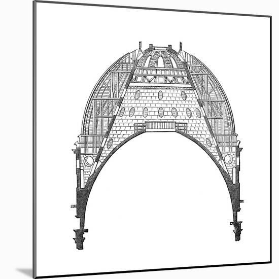 The Dome of St Paul's Cathedral, London, 17th Century-Christopher Wren-Mounted Giclee Print