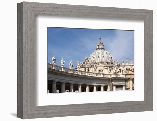 The Dome of St. Peters Basilica, Vatican City, Rome, Lazio, Italy-James Emmerson-Framed Photographic Print