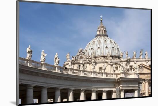 The Dome of St. Peters Basilica, Vatican City, Rome, Lazio, Italy-James Emmerson-Mounted Photographic Print