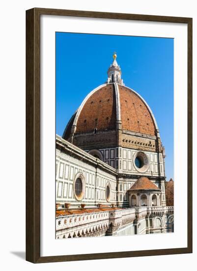 The Dome of the Duomo Santa Maria del Fiore, Florence, Tuscany, Italy-Nico Tondini-Framed Photographic Print