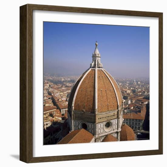 The Dome of the Duomo Santa Maria Del Fiore, Overlooking Florence, Tuscany, Italy-Roy Rainford-Framed Photographic Print