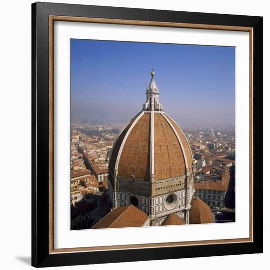 The Dome of the Duomo Santa Maria Del Fiore, Overlooking Florence, Tuscany, Italy-Roy Rainford-Framed Photographic Print