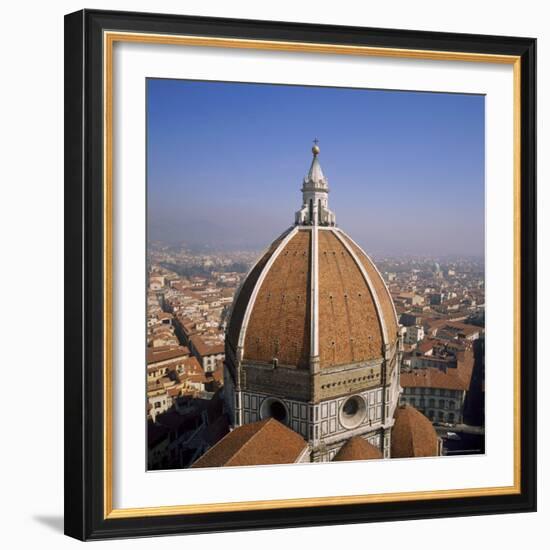 The Dome of the Duomo Santa Maria Del Fiore, Overlooking Florence, Tuscany, Italy-Roy Rainford-Framed Photographic Print