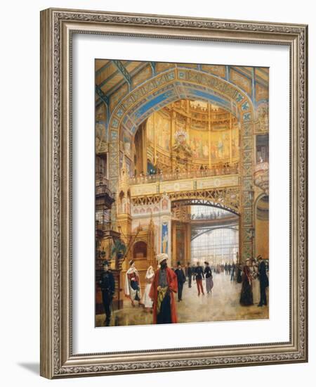 The Dome of the Gallery During the Exhibition of 1889-Louis Beroud-Framed Giclee Print