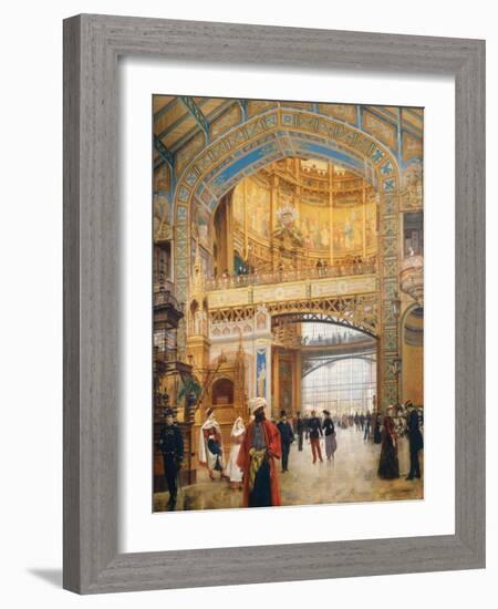 The Dome of the Gallery During the Exhibition of 1889-Louis Beroud-Framed Giclee Print