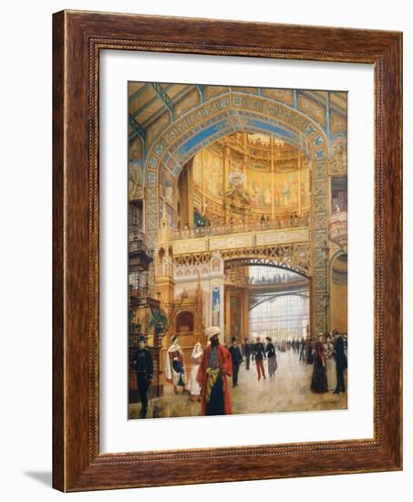 The Dome of the Gallery During the Exhibition of 1889-Louis Beroud-Framed Giclee Print