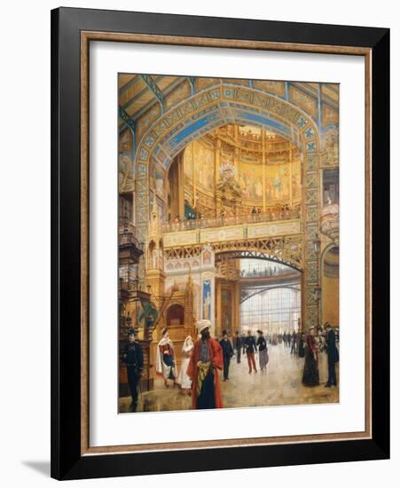 The Dome of the Gallery During the Exhibition of 1889-Louis Beroud-Framed Giclee Print