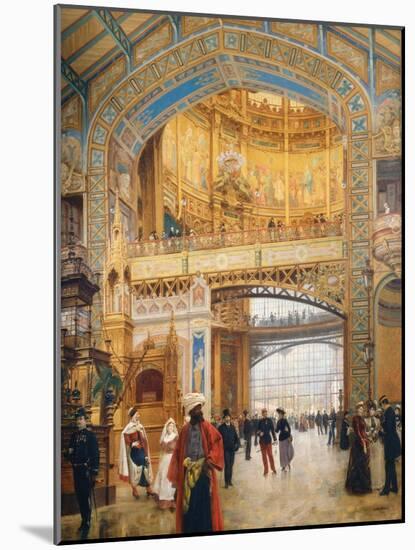 The Dome of the Gallery During the Exhibition of 1889-Louis Beroud-Mounted Giclee Print