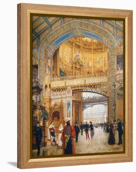 The Dome of the Gallery During the Exhibition of 1889-Louis Beroud-Framed Premier Image Canvas