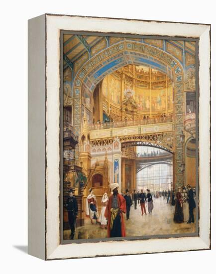 The Dome of the Gallery During the Exhibition of 1889-Louis Beroud-Framed Premier Image Canvas