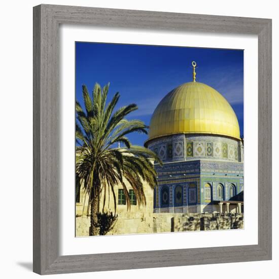 The Dome of the Rock, Muslim Shrine on Temple Mount, Jerusalem, Israel-G Richardson-Framed Photographic Print