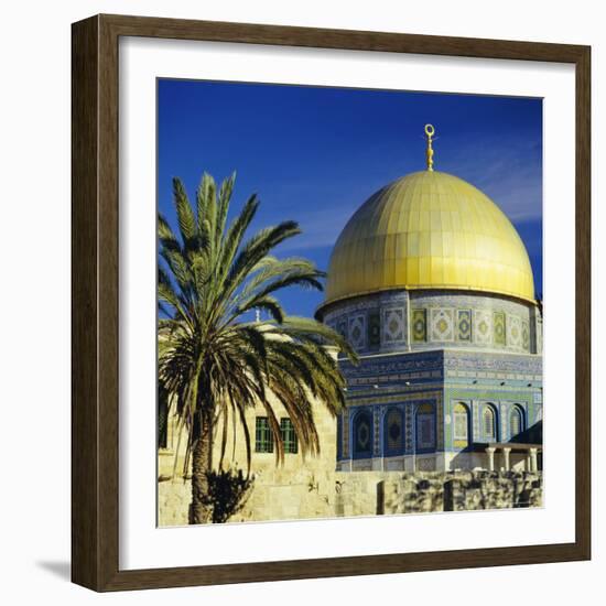 The Dome of the Rock, Muslim Shrine on Temple Mount, Jerusalem, Israel-G Richardson-Framed Photographic Print