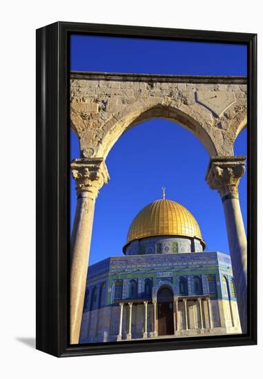 The Dome of the Rock, Temple Mount, UNESCO World Heritage Site, Jerusalem, Israel, Middle East-Neil Farrin-Framed Premier Image Canvas