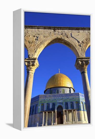 The Dome of the Rock, Temple Mount, UNESCO World Heritage Site, Jerusalem, Israel, Middle East-Neil Farrin-Framed Premier Image Canvas