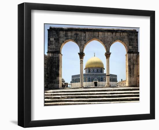 The Dome of the Rock was Built During the Omayyad Caliphate on the Temple Mount in Jerusalem-null-Framed Giclee Print