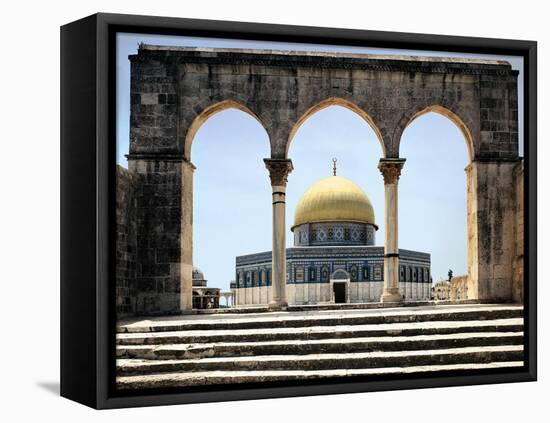The Dome of the Rock was Built During the Omayyad Caliphate on the Temple Mount in Jerusalem-null-Framed Premier Image Canvas