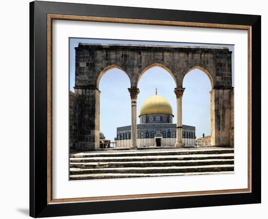 The Dome of the Rock was Built During the Omayyad Caliphate on the Temple Mount in Jerusalem-null-Framed Giclee Print