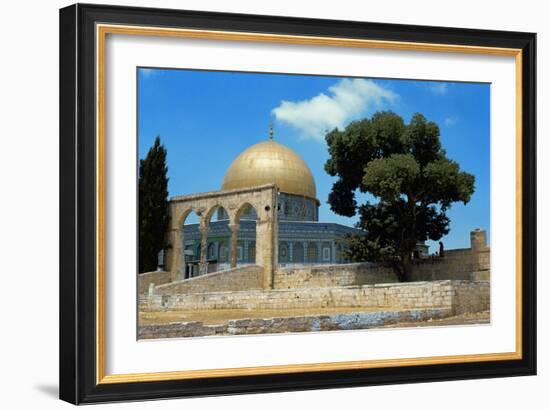 The Dome of the Rock was Built During the Omayyad Caliphate on the Temple Mount in Jerusalem-null-Framed Giclee Print