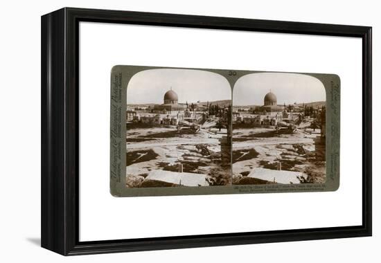 The Dome of the Rock, Where the Temple Alter Stood, Mount Moriah, Jerusalem, Palestine, 1900-Underwood & Underwood-Framed Premier Image Canvas