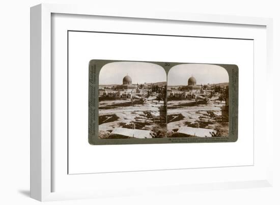 The Dome of the Rock, Where the Temple Alter Stood, Mount Moriah, Jerusalem, Palestine, 1900-Underwood & Underwood-Framed Giclee Print