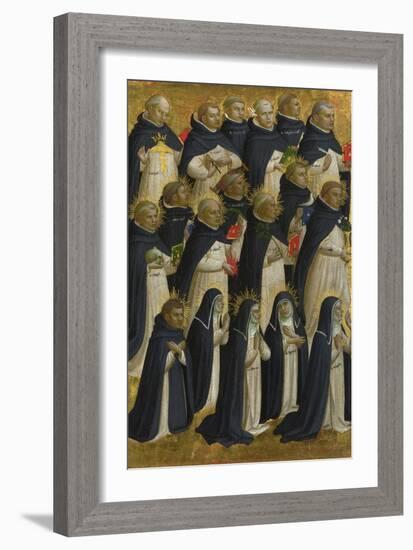 The Dominican Blessed (Panel from Fiesole San Domenico Altarpiec), C. 1423-1424-Fra Angelico-Framed Giclee Print