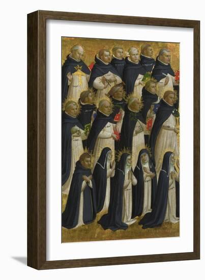 The Dominican Blessed (Panel from Fiesole San Domenico Altarpiec), C. 1423-1424-Fra Angelico-Framed Giclee Print