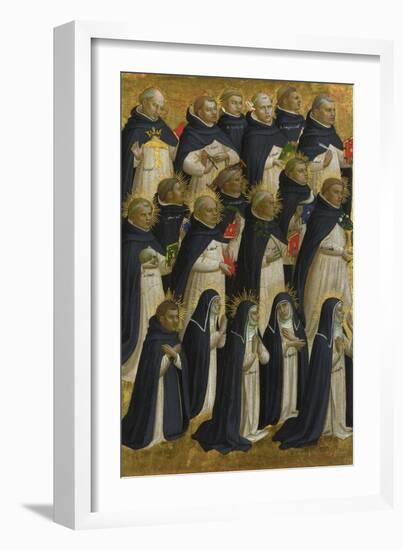 The Dominican Blessed (Panel from Fiesole San Domenico Altarpiec), C. 1423-1424-Fra Angelico-Framed Giclee Print