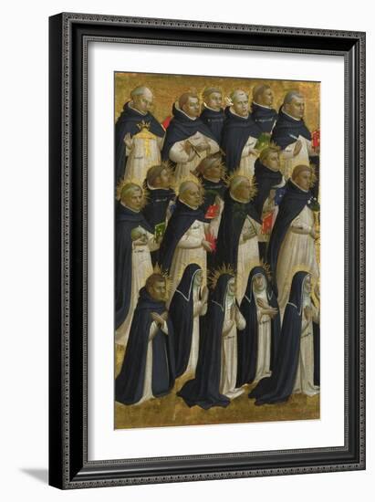 The Dominican Blessed (Panel from Fiesole San Domenico Altarpiec), C. 1423-1424-Fra Angelico-Framed Giclee Print