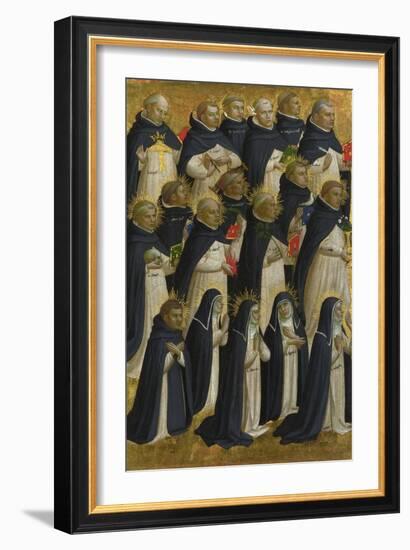 The Dominican Blessed (Panel from Fiesole San Domenico Altarpiec), C. 1423-1424-Fra Angelico-Framed Giclee Print