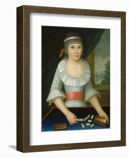 The Domino Girl, c.1790-American School-Framed Giclee Print