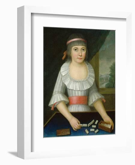 The Domino Girl, c.1790-American School-Framed Giclee Print