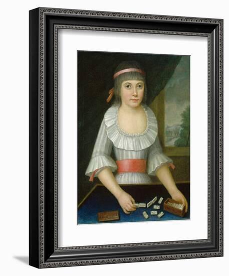 The Domino Girl, c.1790-American School-Framed Giclee Print