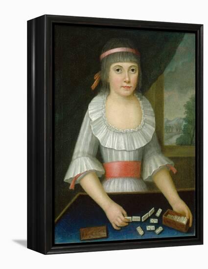 The Domino Girl, c.1790-American School-Framed Premier Image Canvas